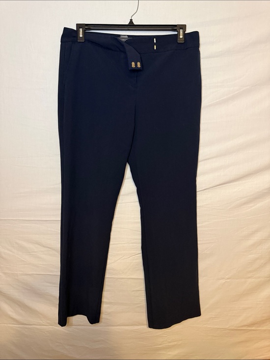 Covington Pants - Covington Navy Straight-Leg Dress Pants